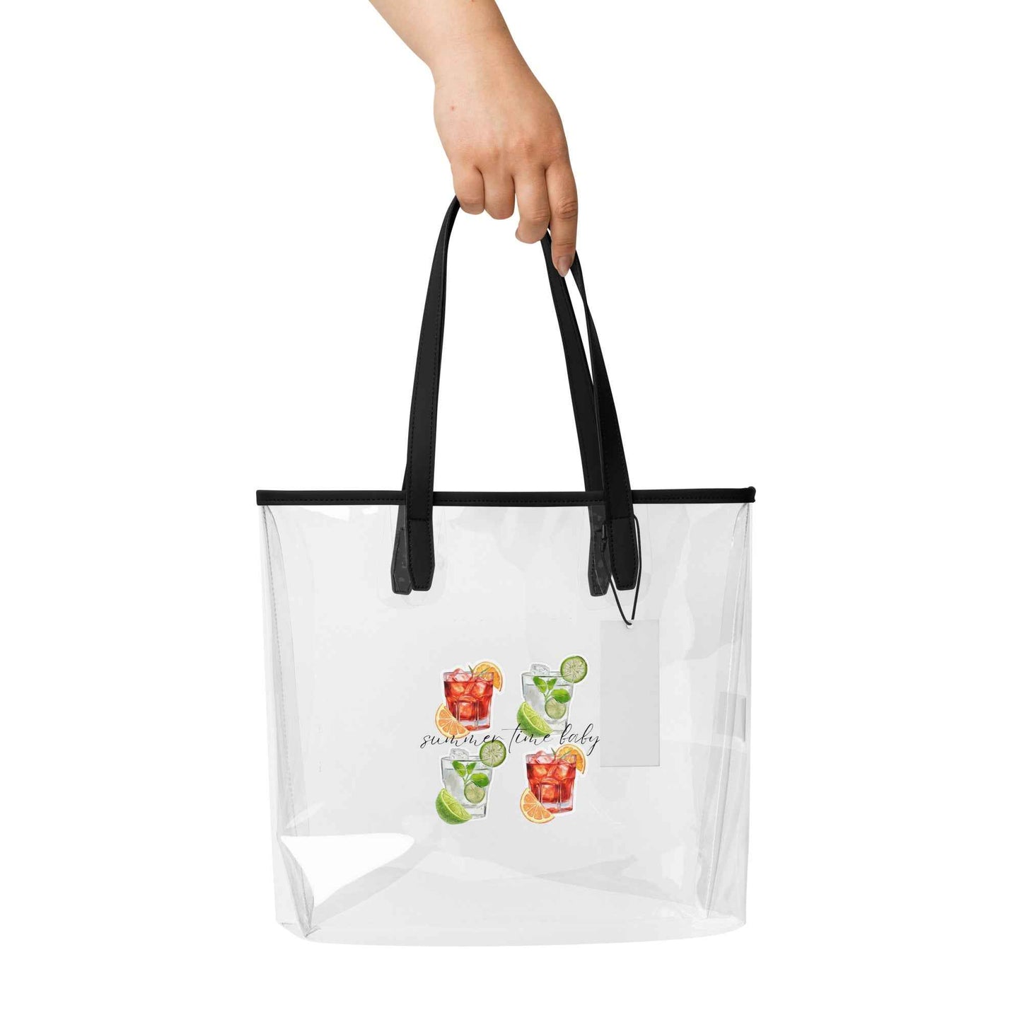 Clear tote bag